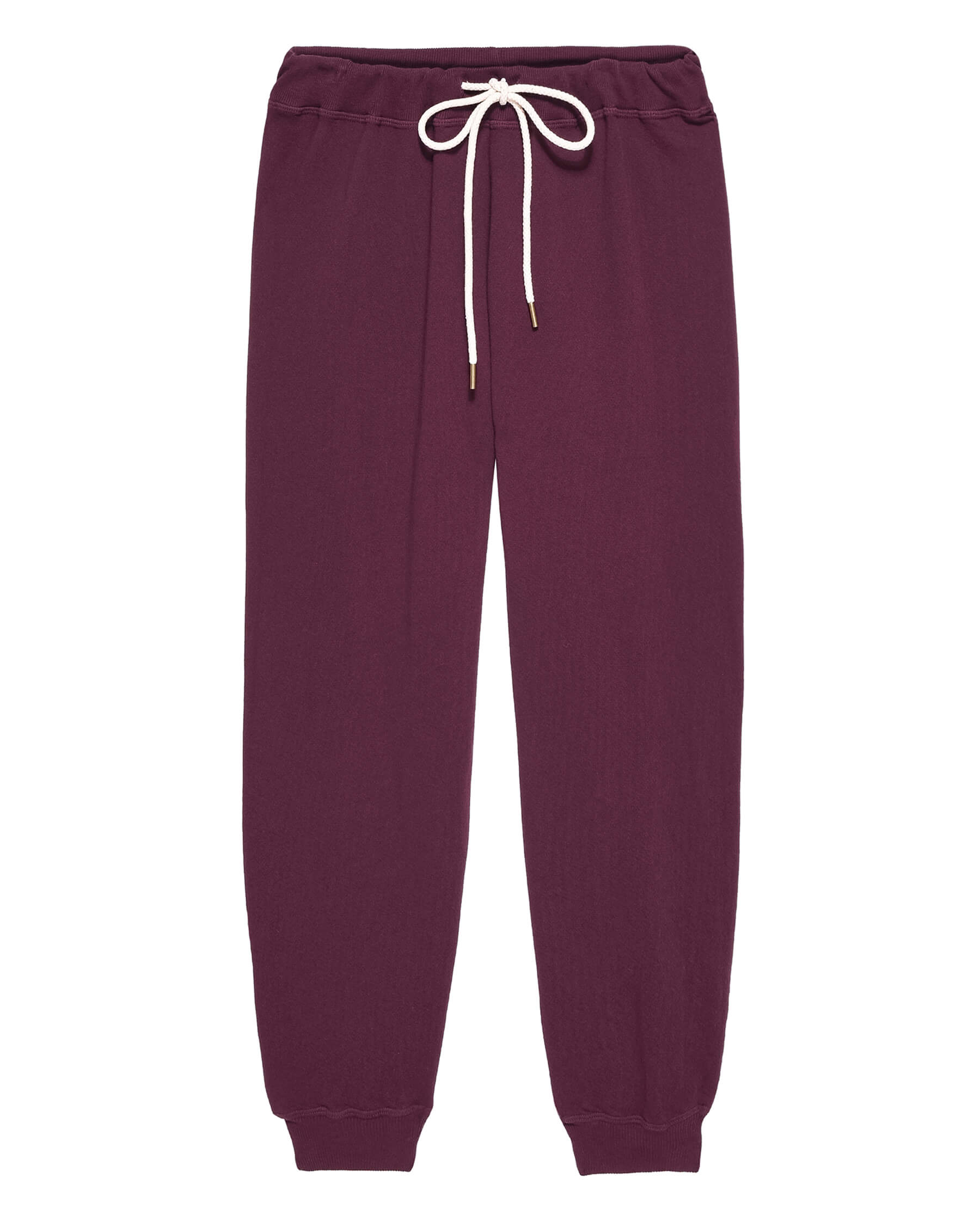 The Cropped Sweatpant. Solid -- Mulled Wine SWEATPANTS THE GREAT. HOL 23 KNITS