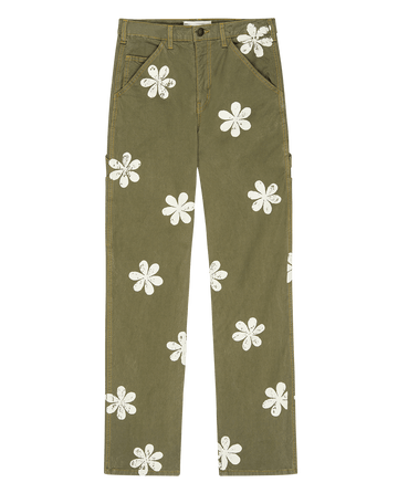 The Carpenter Pant with Daisy Stamp. -- Army BOTTOMS THE GREAT. PF24 STAMP CHASE