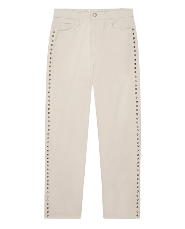 The Studded Billy Jean. -- Natural DENIM BOTTOMS THE GREAT. PF24