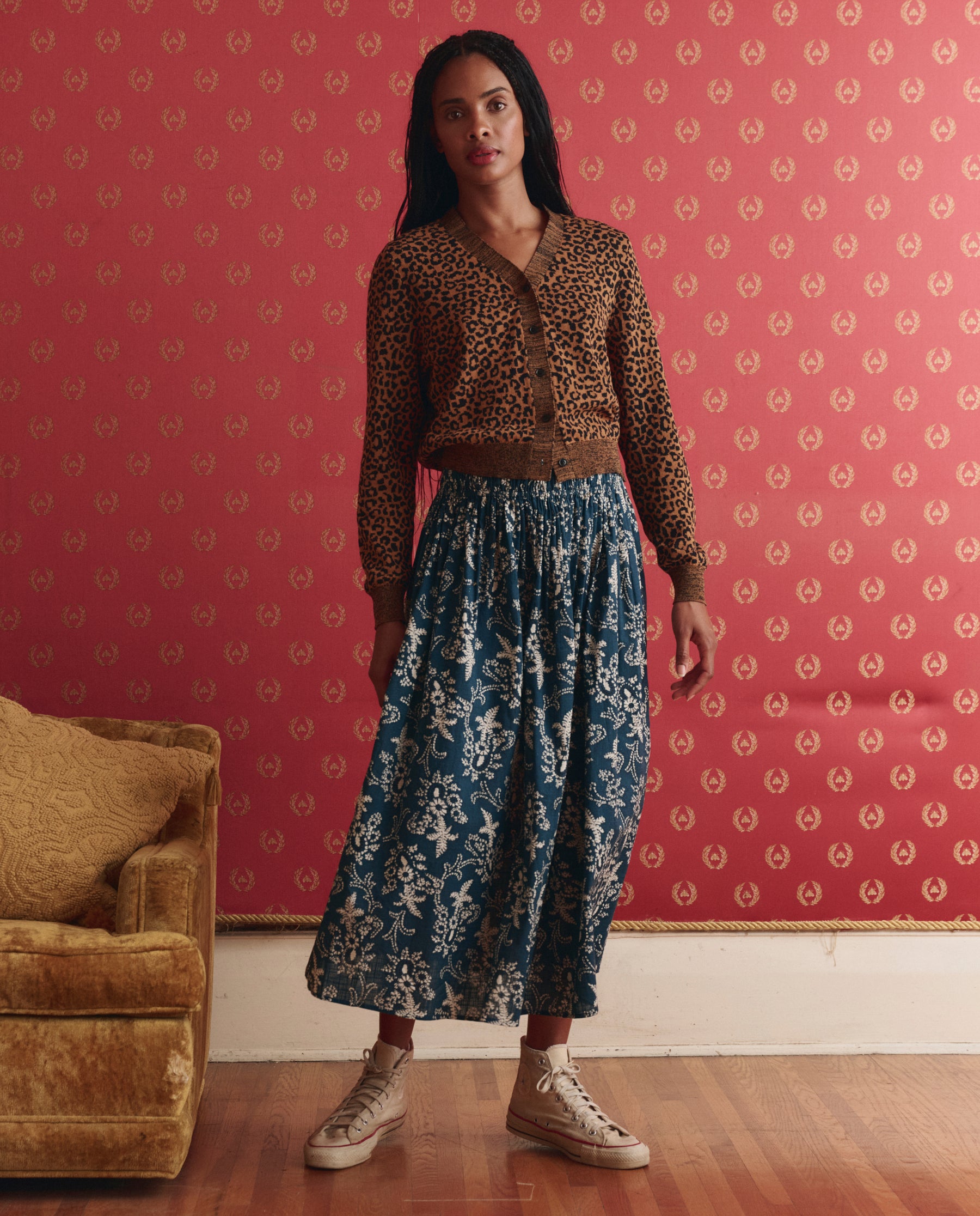 The Viola Skirt. -- Indigo Bandana – The Great.