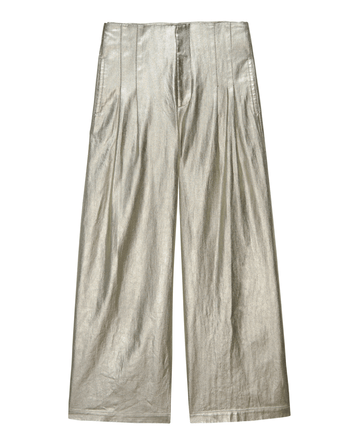 The Sculpted Trouser in Starlight by THE GREAT. HOL 24 is showcased against a plain white background.
