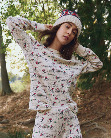 The Classic Crew Thermal. -- Slopeside Print