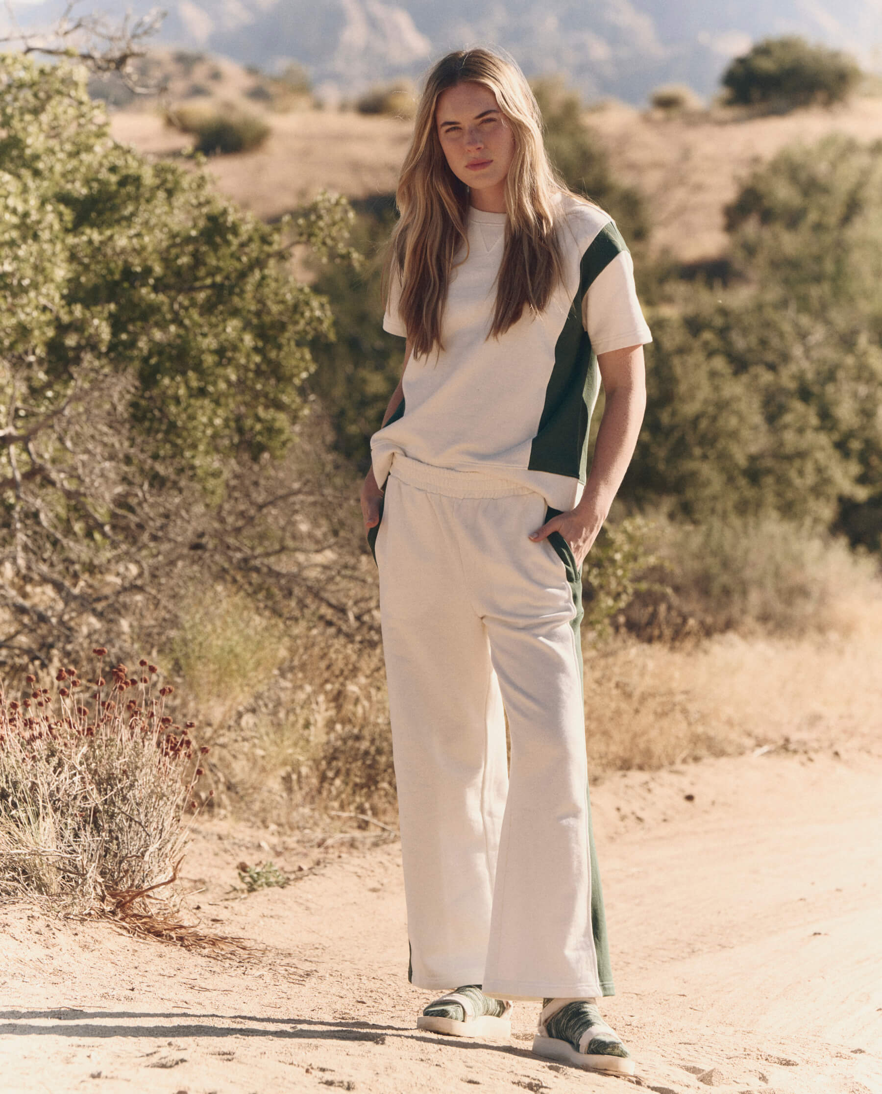 The Court Sweatpant. -- Rally Colorblock SWEATPANTS THE GREAT. SP24 TGO