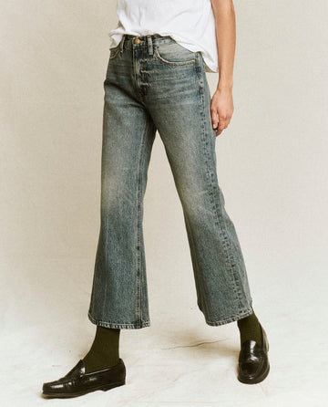 The Kick Bell Jean. -- Cliff Wash DENIM BOTTOMS THE GREAT. FALL 23 AUGUST CAP