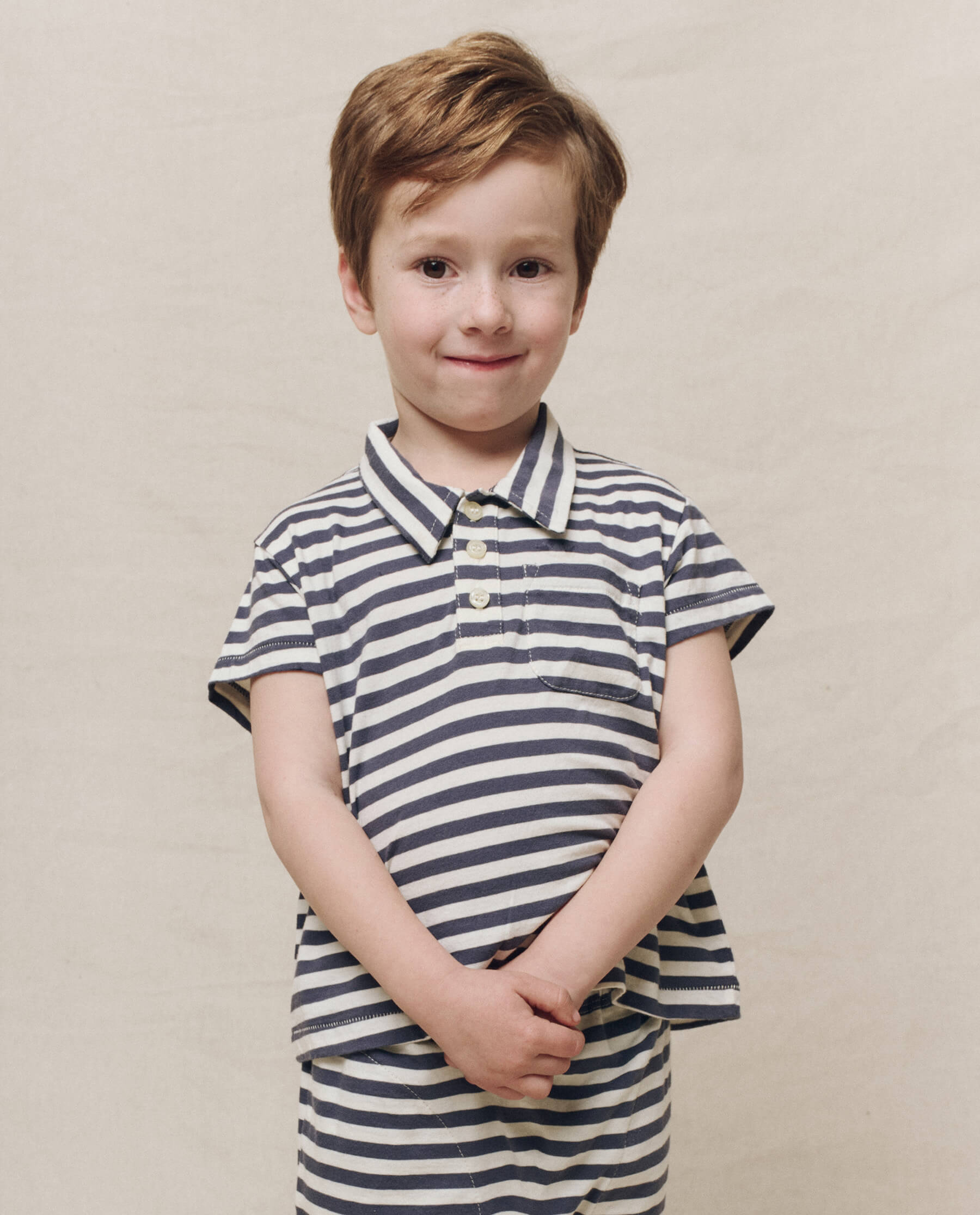 The Little Lacrosse Polo. -- Vintage Blue Stripe – The Great.