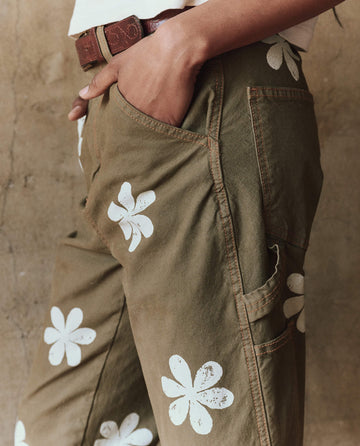 The Carpenter Pant with Daisy Stamp. -- Army BOTTOMS THE GREAT. PF24 STAMP CHASE