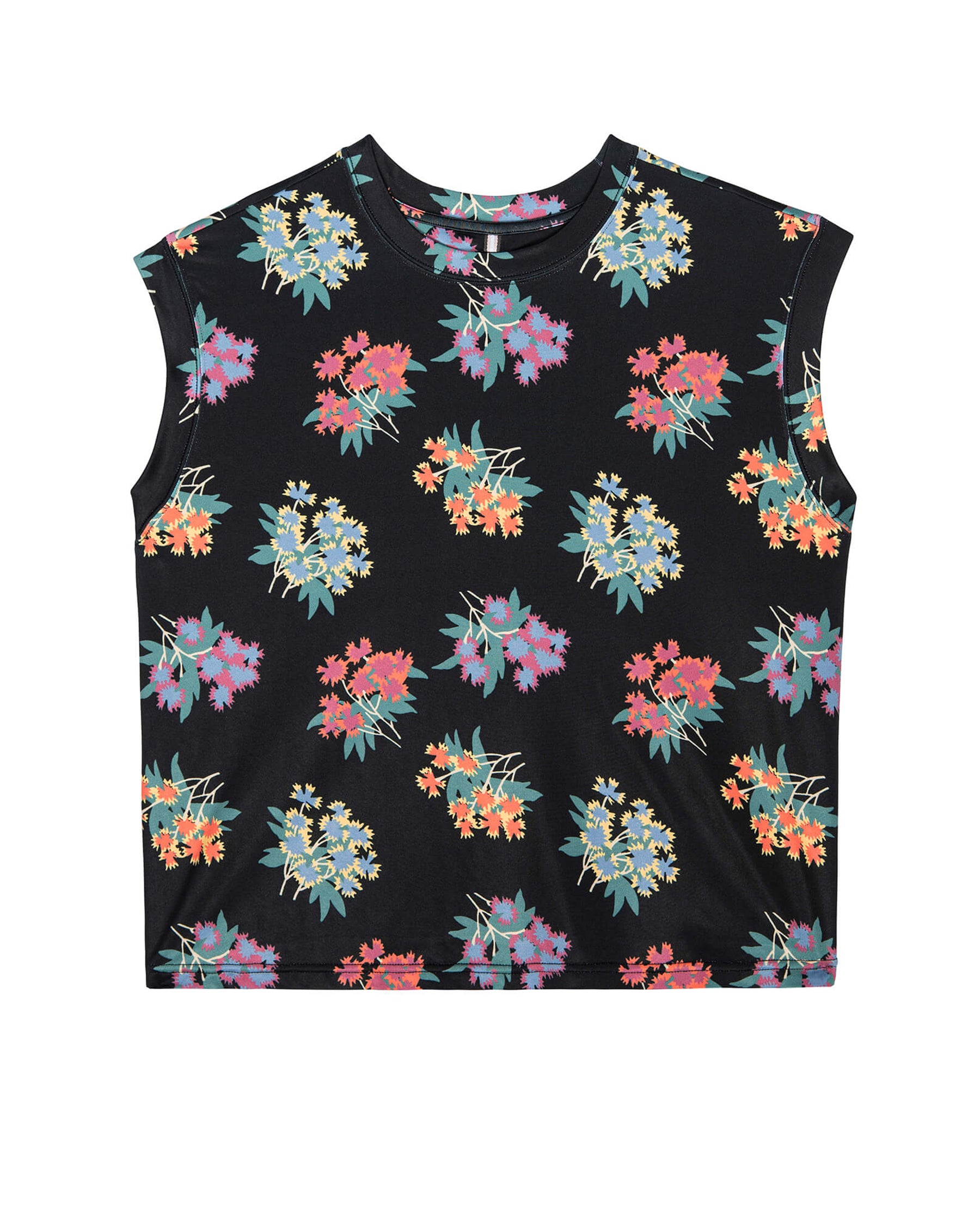 The Boxy Trail Tank. -- Black Palisade Floral TANK TOPS THE GREAT. SP24 TGO