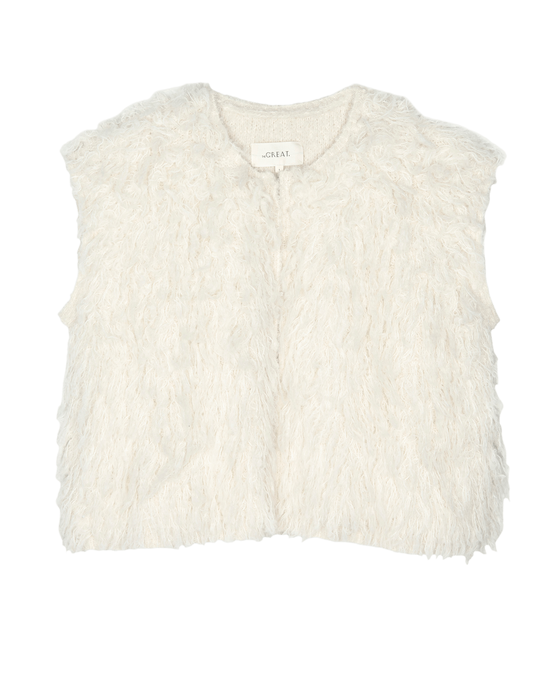 The Boucle Loop Vest. -- Soft White – The Great.