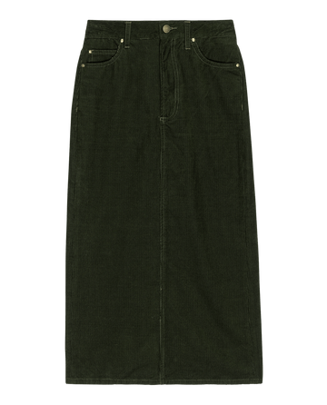 The Column Skirt. Cord -- Woodland Green SKIRTS THE GREAT. FALL 24 D2