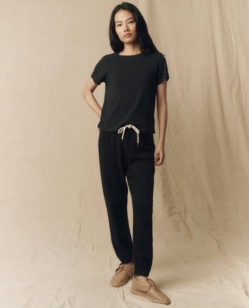 The Little Tee. Solid -- Almost Black TEES THE GREAT. SP23 CORE KNITS