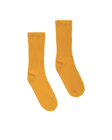 The Classic Crew Sock. -- Bright Yellow