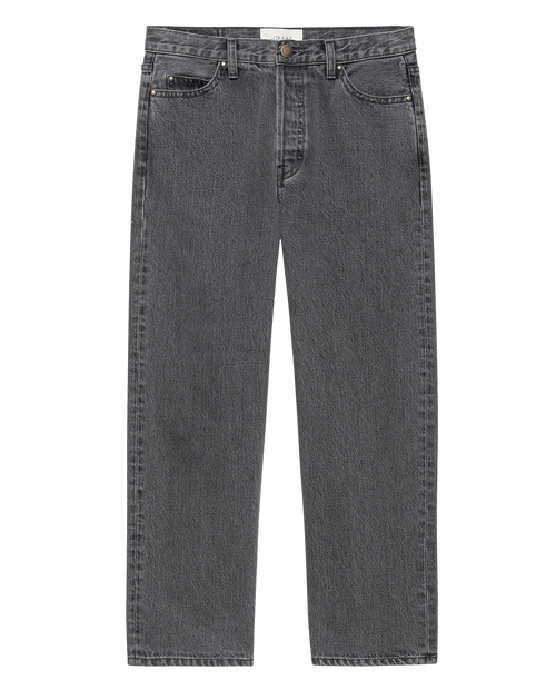 The Wayne Jean. -- Graphite Wash with Clean Hem