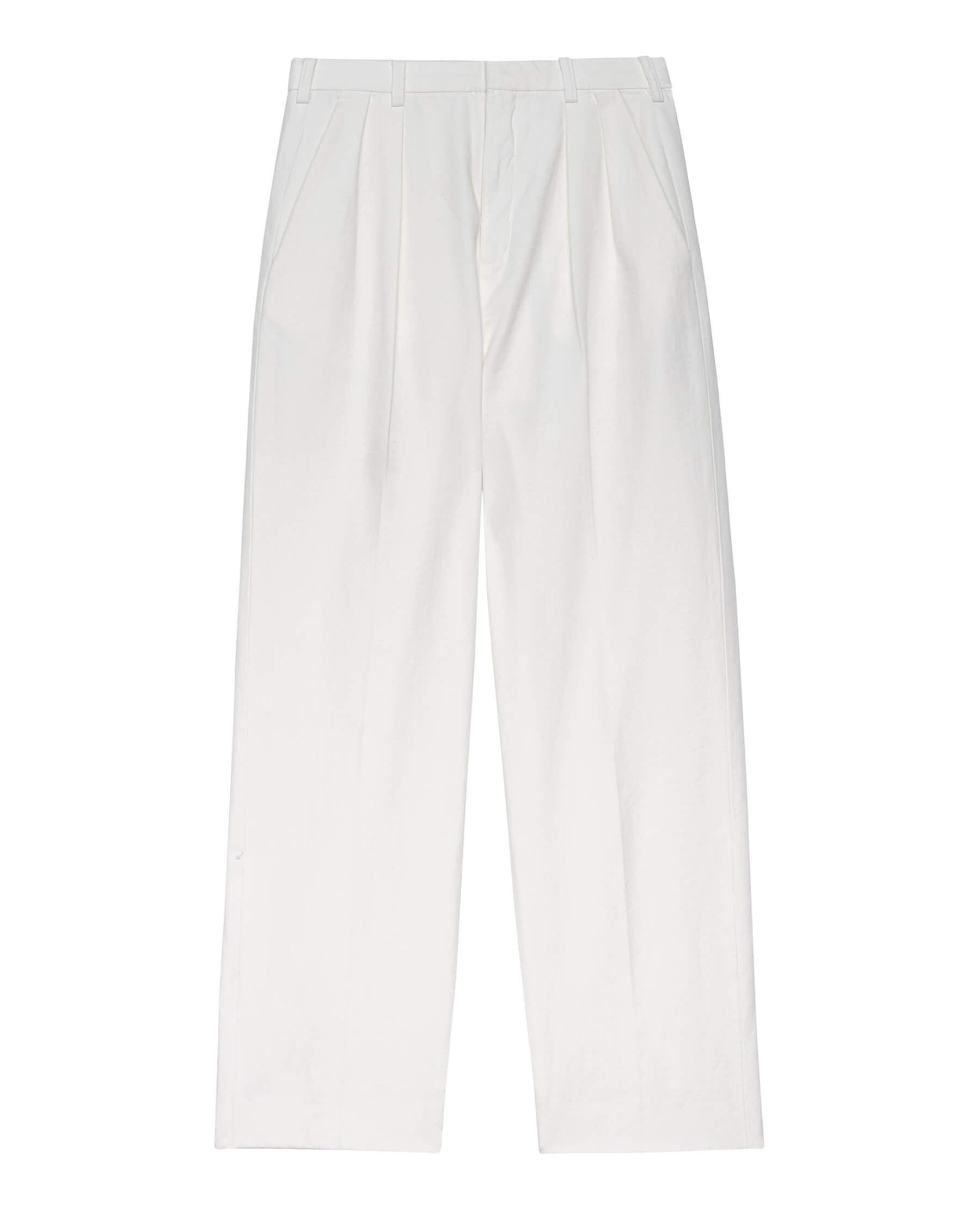 The Maker Trouser. -- White TWILL BOTTOM THE GREAT. SP24 D1