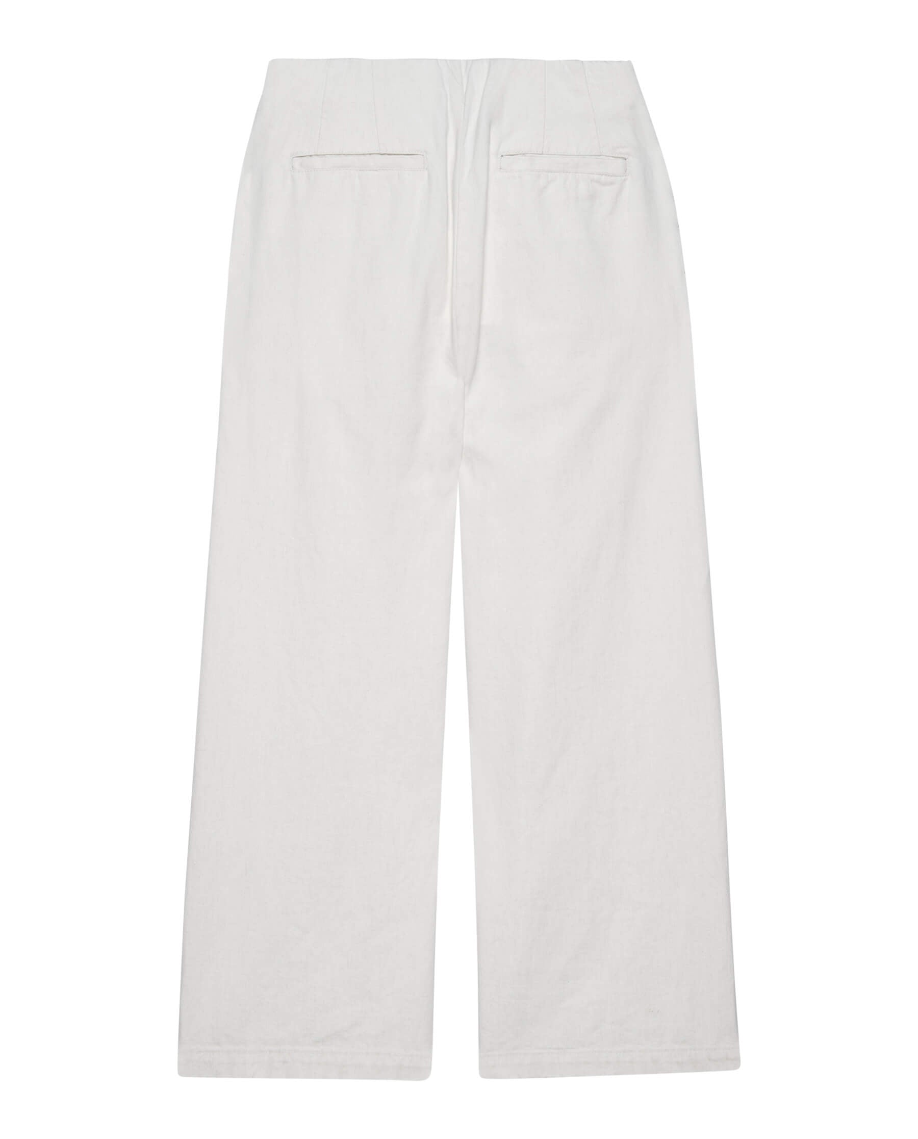 The Maker Trouser. -- White TWILL BOTTOM THE GREAT. SP24 D1