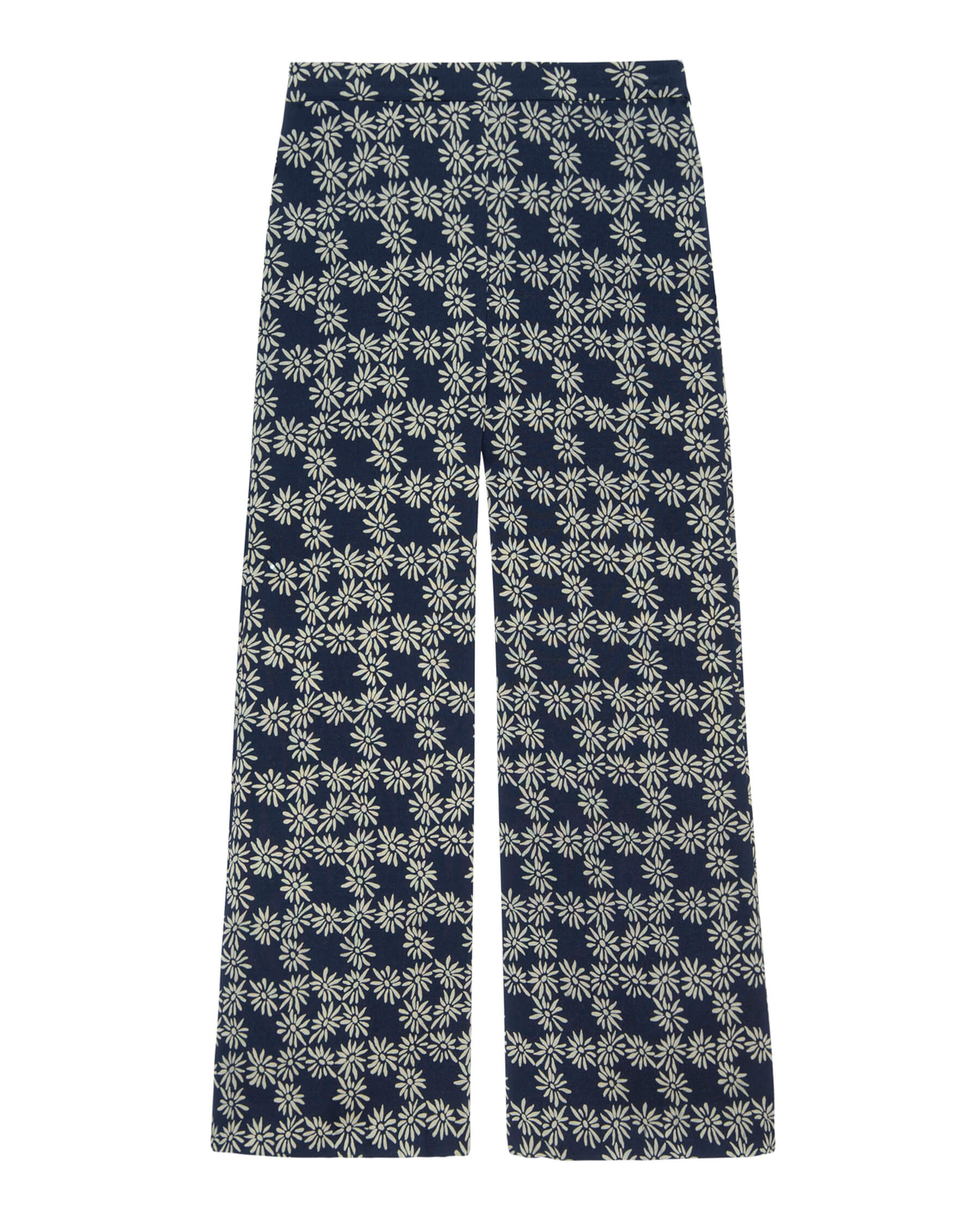 The Dance Pant. -- Navy Scattered Daisy BOTTOMS THE GREAT. SP24 D1