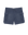 THE GREAT. SU25 The Cargo Fatigue Short in Vintage Blue features two large side pockets, a button closure, and belt loops, shown on a plain background.