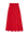 The Viola Skirt by THE GREAT. SU25—Hot Red, knee-length, gathered with an elastic waistband—is a must-have women’s fashion piece, shown on a plain background.