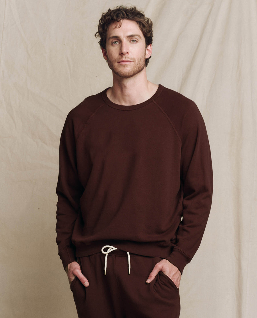 The Men's College Sweatshirt. Solid -- Driftwood