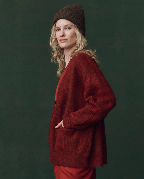 The Brushed Melange Cardigan. -- Cinder