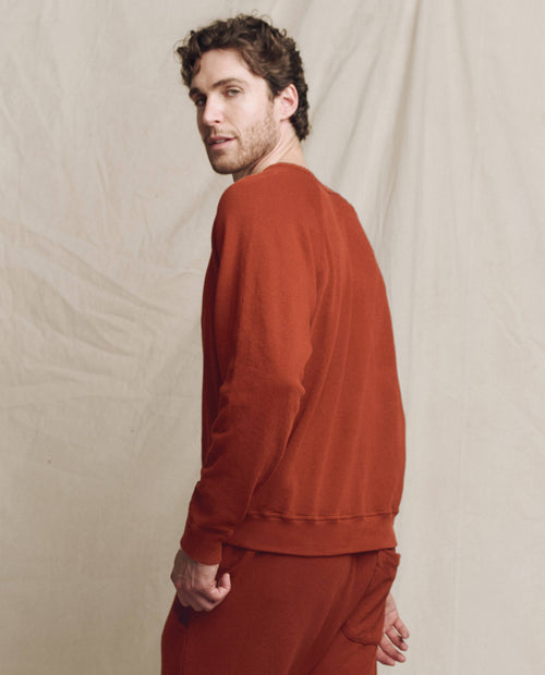 The Men's College Sweatshirt. Solid -- Brick