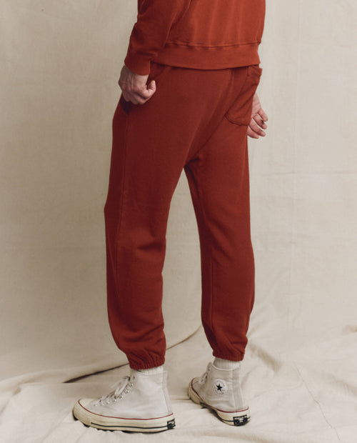 The Men's Stadium Sweatpant. Solid -- Brick