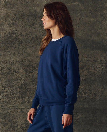The Fleece Rookie Sweatshirt. Solid -- Navy