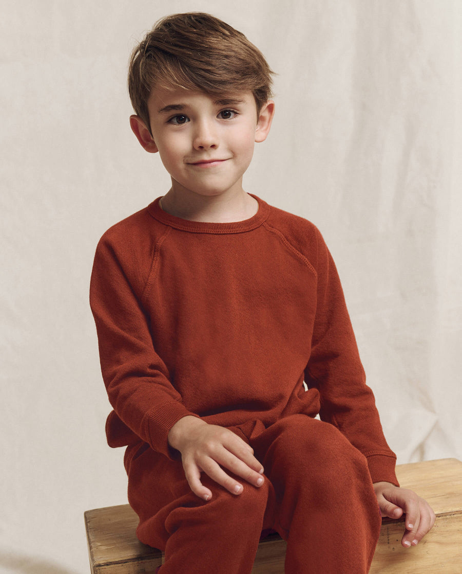 The Little College Sweatshirt. Solid -- Brick