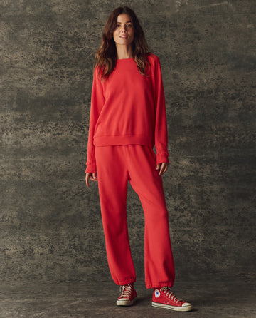 The Fleece Sport Sweatpant. Solid -- Bright Red