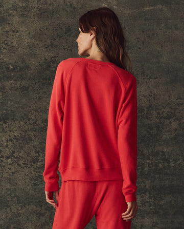 The Fleece Rookie Sweatshirt. Solid -- Bright Red