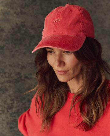 The Classic Baseball Hat. -- Bright Red