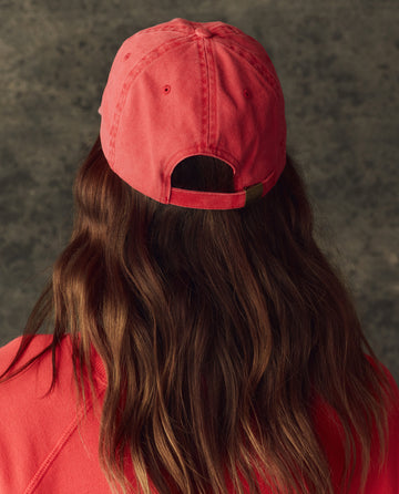 The Classic Baseball Hat. -- Bright Red