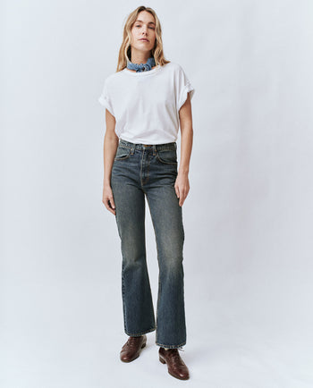 Woman wearing the Penny Jean.