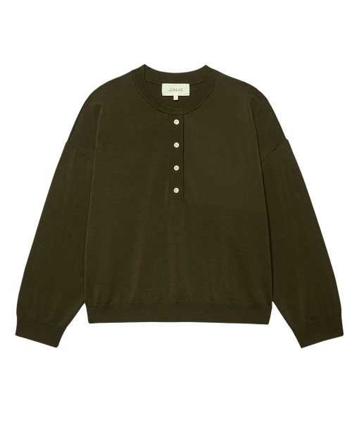 The Henley Sweater. -- Army
