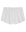 The Tap Short.. by THE GREAT. H25 SLEEP in Heather Grey features a gathered waistband, loose fit, button front, and ruffle detail—perfect for cozy nights in. Shown laid flat on a white background.
