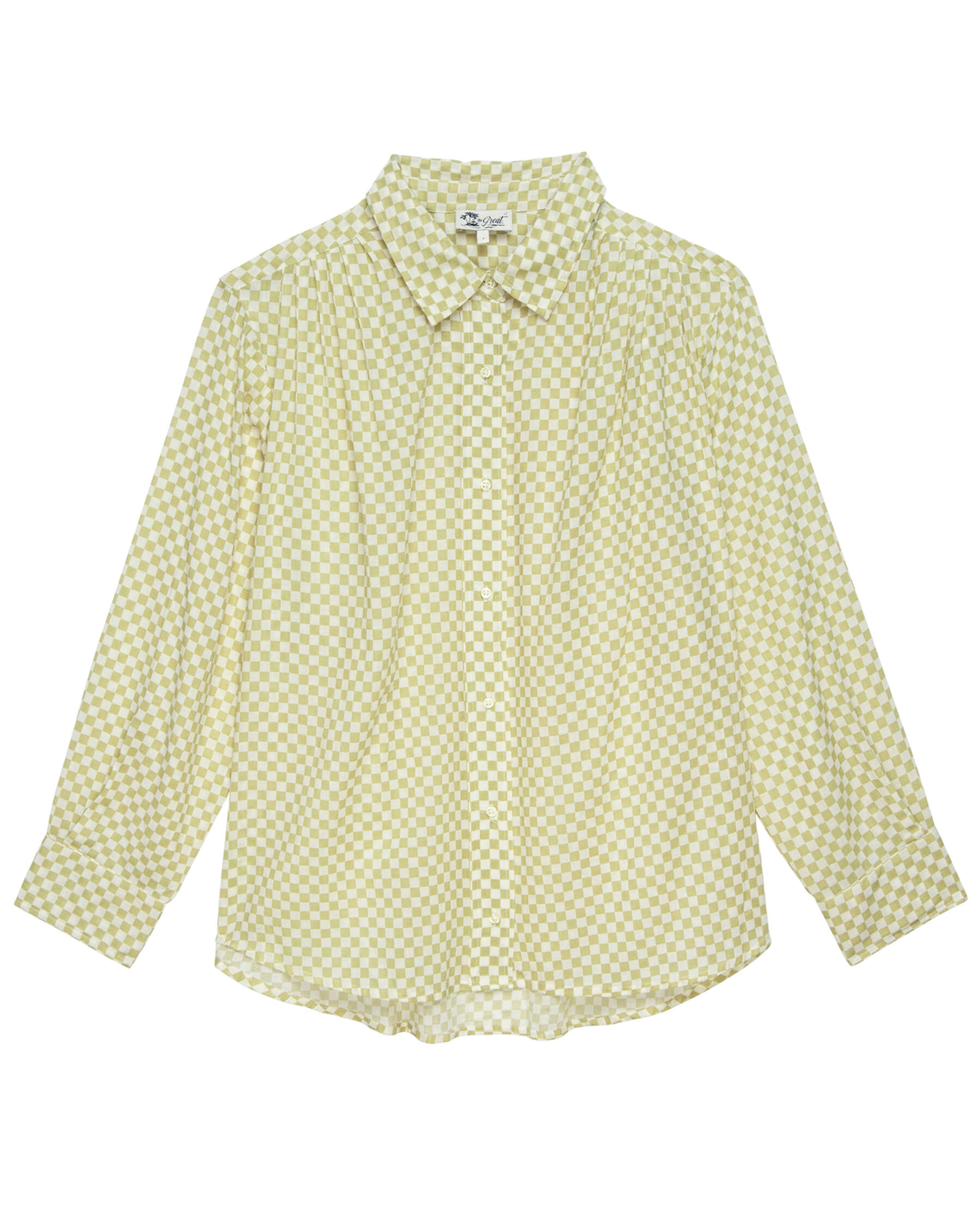 The Cove Shirt. -- Sand Check COVER-UP SHIRTS THE GREAT. SP24 SWIM