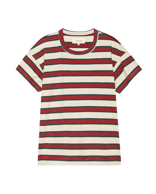 The Boxy Crew. Novelty -- Cream Bridle Stripe