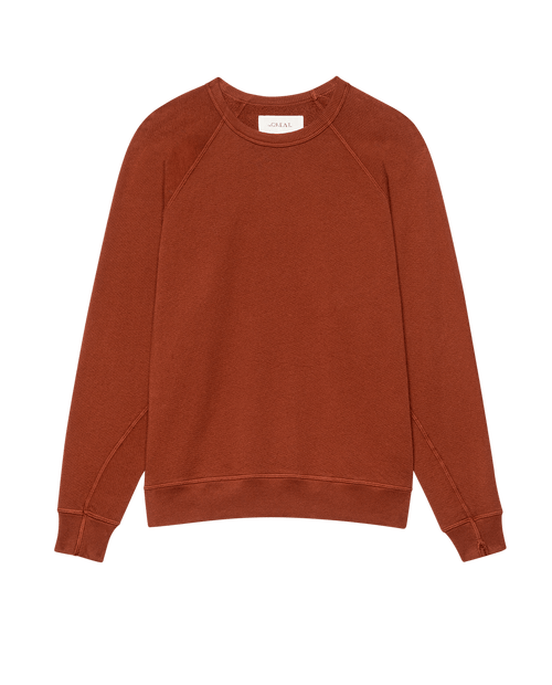The College Sweatshirt. Solid -- Brick