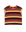The Square Tee. Novelty -- Playa Stripe by THE GREAT. SU25 is a short-sleeved crewneck with bold yellow, red, green, and black horizontal stripes—an eye-catching addition to any wardrobe.