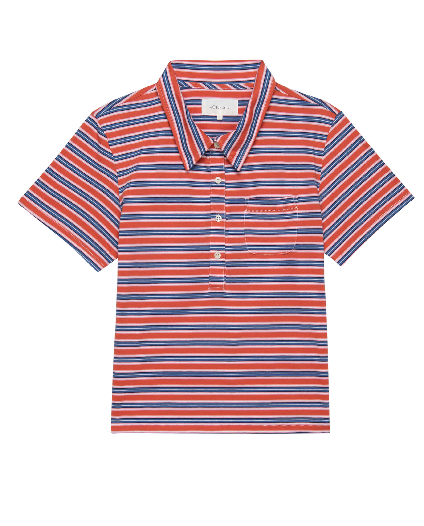 The Lacrosse Polo. -- Campervan Stripe TEES THE GREAT. SP24 D1