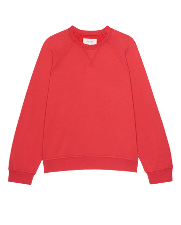 The Fleece Slouch Sweatshirt. Solid -- Bright Red