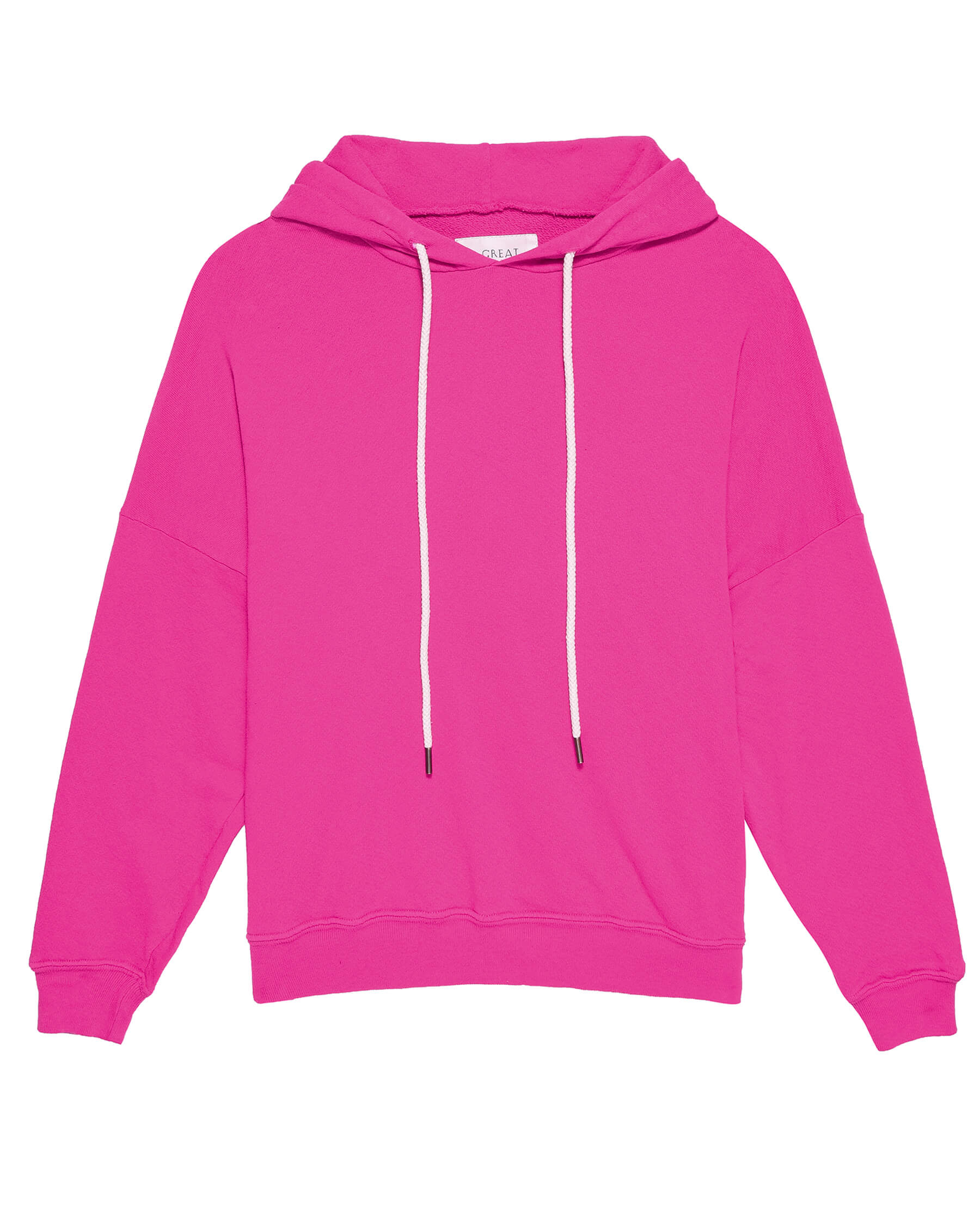 The Teammate Hoodie. Solid -- Fuchsia SWEATSHIRTS THE GREAT. HOL 23 KNITS