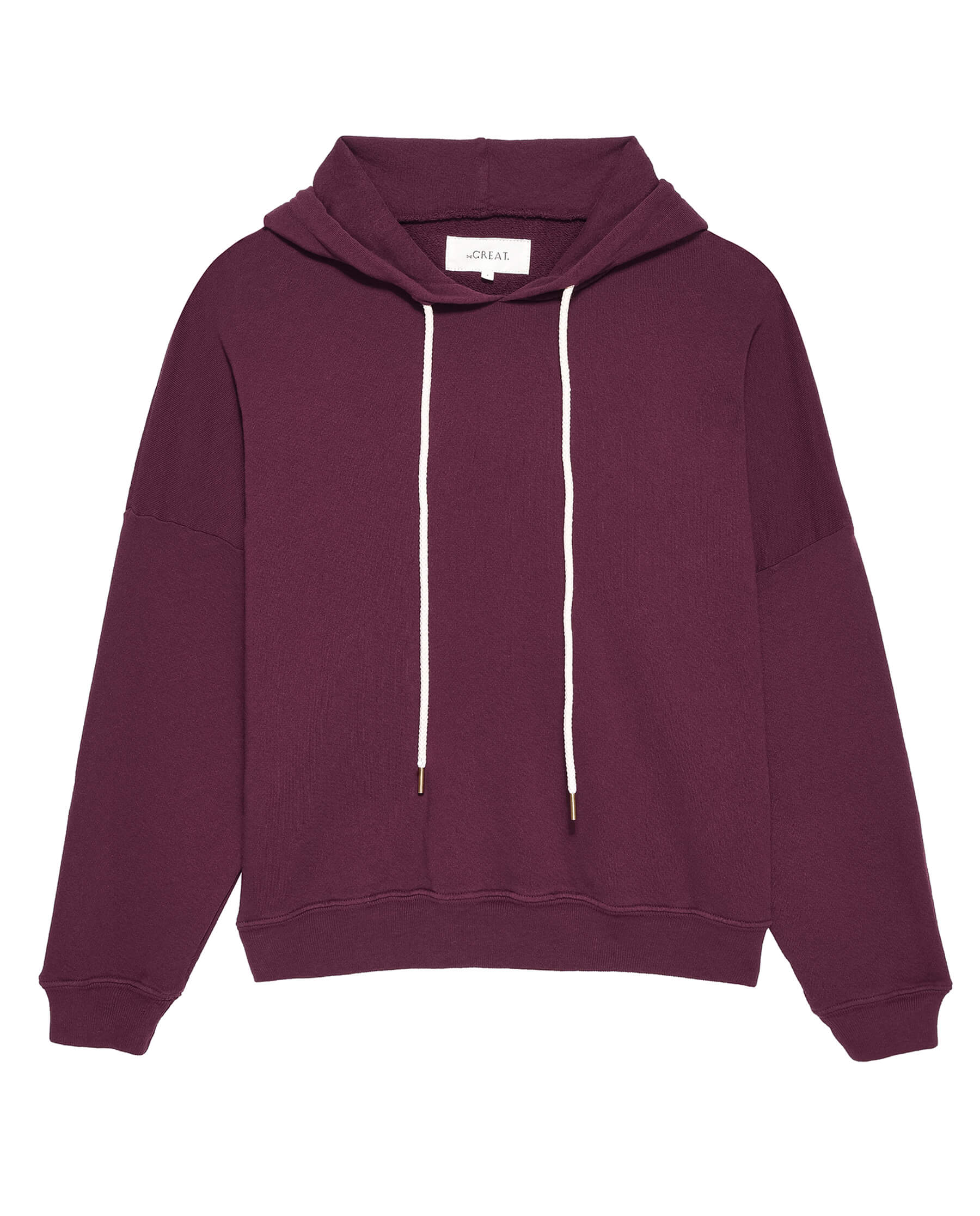 The Teammate Hoodie. Solid -- Mulled Wine SWEATSHIRTS THE GREAT. HOL 23 KNITS