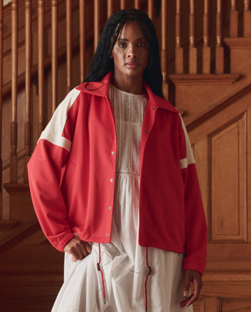 The Great The Trainer Jacket Poppy Red / 3 The Great The Trainer Jacket Poppy Red / 3