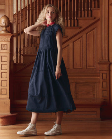 The Sonnet Dress. -- Navy The Great. The Sonnet Dress. -- Navy The Great.
