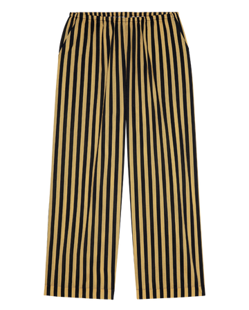 The Everyday Pull On Pant. -- Khaki/Black Club Stripe – The Great.