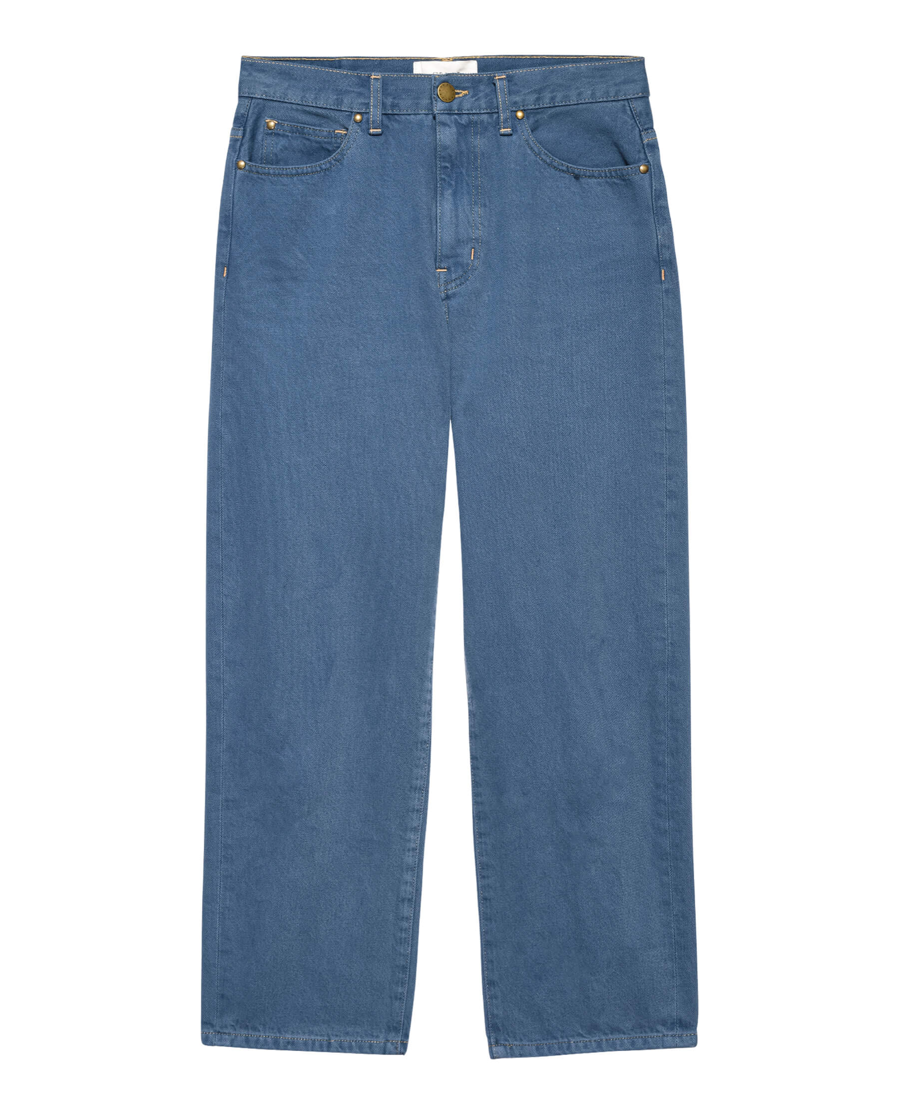 The Billy Jean. Clean Hem -- French Blue DENIM PANTS THE GREAT. PS24 SALE