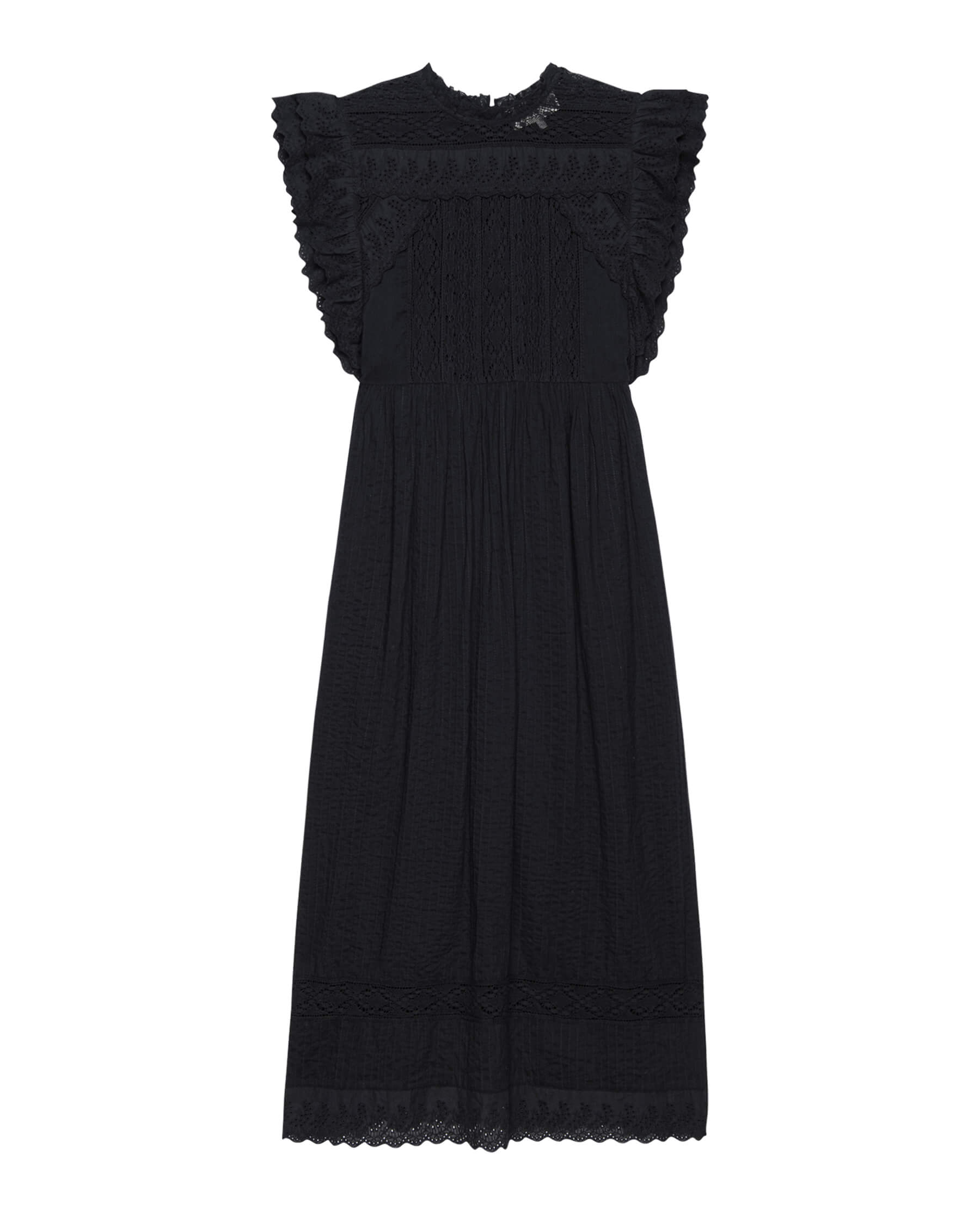 The Trellis Dress. -- Black DRESSES THE GREAT. SP24 BIRKENSTOCK