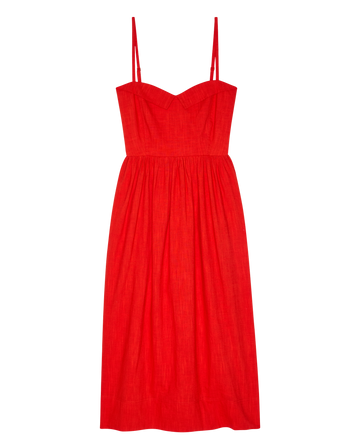 The GREAT. Women's The Verse Dress - Red - Size 2 - Hot Red The GREAT. Women's The Verse Dress - Red - Size 2 - Hot Red