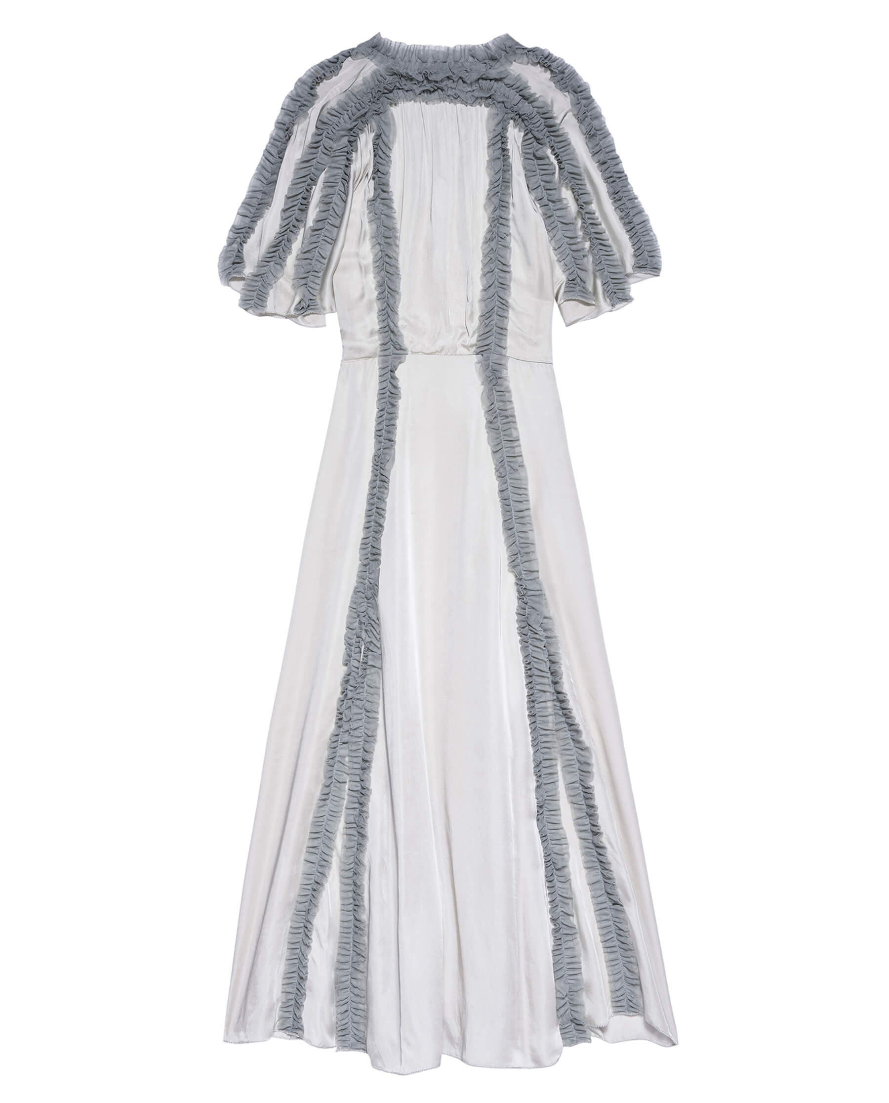 The Dancehall Dress. -- Silver with Icy Blue DRESSES THE GREAT. HOL 23 VISCOSE MESH SALE