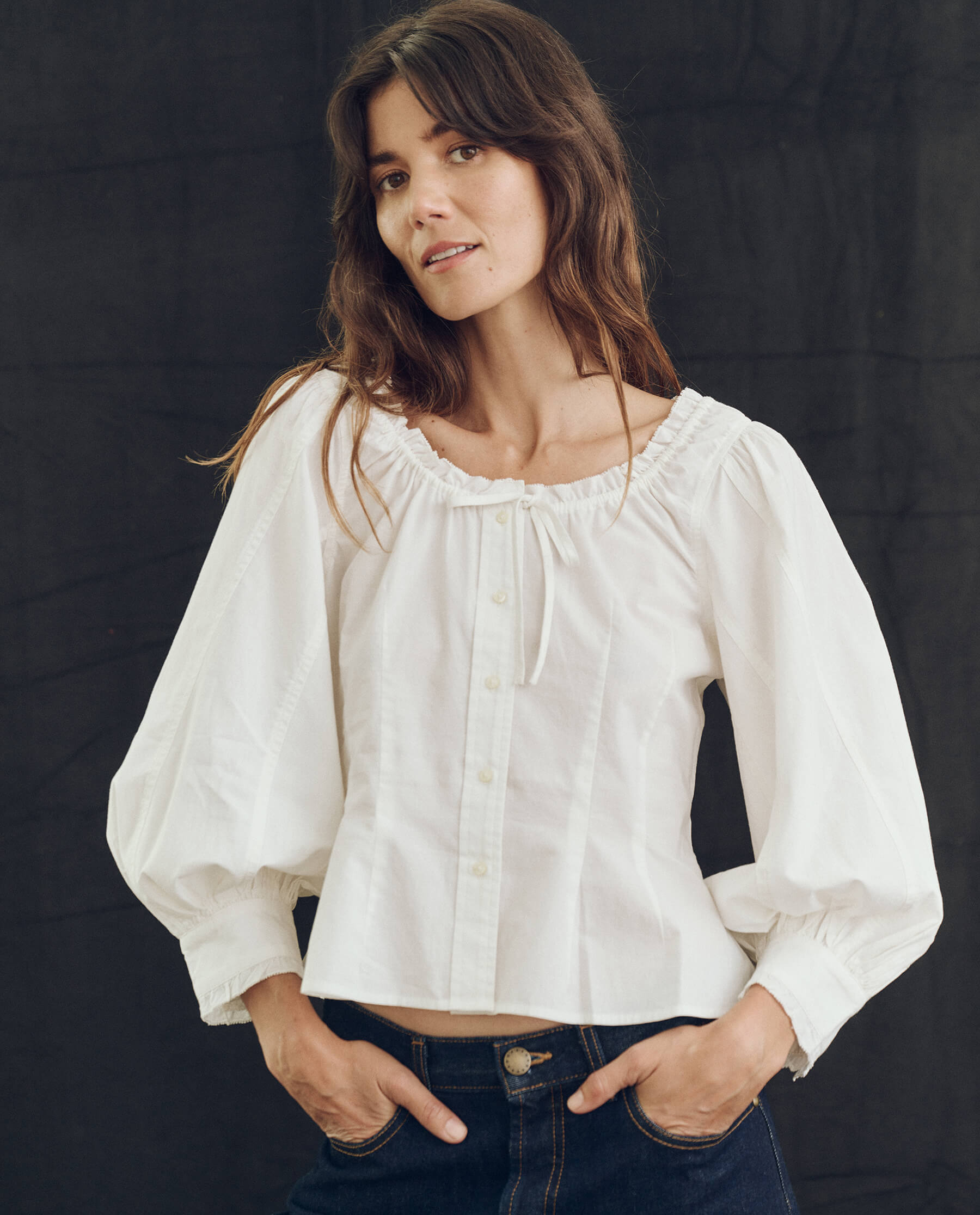 The Haven Top. -- True White SHIRTS THE GREAT. SP24 D1
